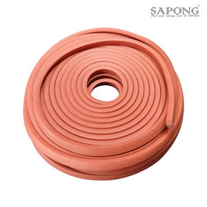 Éponge en caoutchouc de silicone de haute qualité en briques rouges SPSCQHR6010X15 Épaisseur 10 mm x Largeur 15 mm OEM Usine thaïlandaise Ménage - Product Image 3
