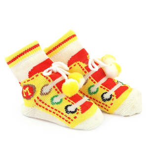Newborn <b>Booties</b> - Yellow - Product Image 2