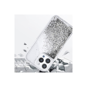 Funda de Silicona Líquida con Brillantina de Lujo para iPhone 14 Pro Max, Transparente, Brillante, Suave, Compatible con XS, 7 Plus, A53 - Product Image 5