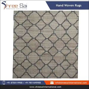 Tapis de jute réversible léger fait à la main tissage plat Dhurrie tapis écologique lavable été salons balcon utilisation au sol - Product Image 3