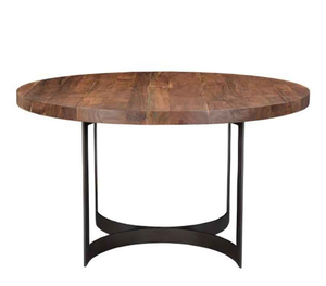 Table basse de luxe en bois massif avec base en métal, mobilier de salon traditionnel et écologique, décoration intérieure - Product Image 4