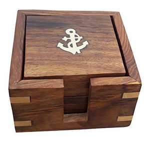 Nouveau sous-verre en bois fait à la main pour table à manger décoration de la maison sous-verre tapis et coussinets fabricant en gros fournisseur - Product Image 1