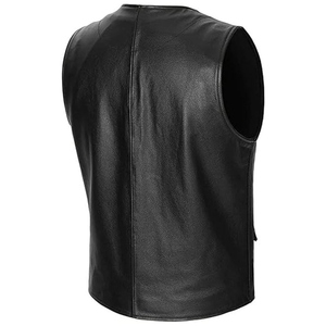 Gilet en cuir de vachette personnalisé pour hommes maillot de course élégant 2025 gilet de style club équipement de motard de moto de qualité supérieure - Product Image 3