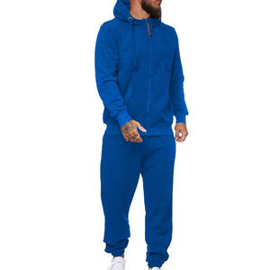 Ensemble de survêtement à capuche pour homme en coton 100% respirant et épais, vêtements de sport décontractés, impression de logo personnalisée, OEM, séchage rapide, hiver - Product Image 2