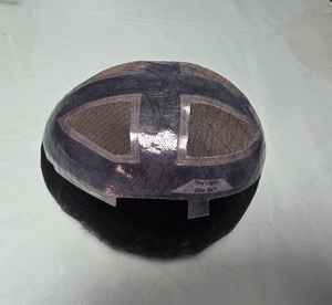 Perruque toupet en cheveux humains Remy indiens avec styles Yaki et Deep Wave, trame unique pour dentelle, toutes les couleurs - Product Image 3