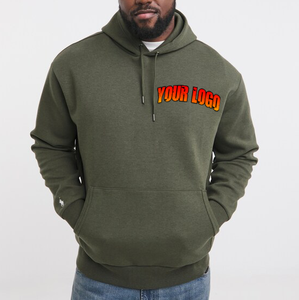 OEM Top Quality Custom Pullover Hoodie 100% Cotton <b>Thick</b> <b>Fleece</b> Embroidered Drop Shoulder Plain Blank Sweatshirts for Winter - Product Image 1