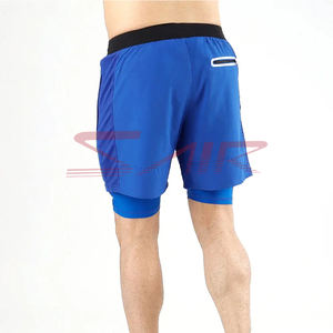 Men's Mid Gym Shorts High Quality Quick Dry Compression Solid <b>Pattern</b> <b>Tight</b> Fit Elastic Closure Eco-Friendly Canvas Plain Dyed - Product Image 4