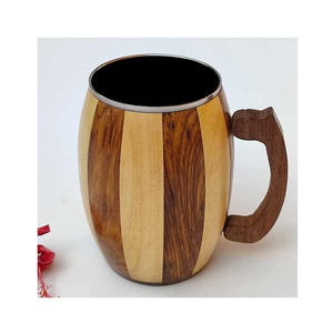 Highest Sale Wood Beer <b>Mug</b> Wood Wooden Beer <b>Coffee</b> <b>Mug</b> New Hot Selling <b>Mug</b> for Home Restaurant Hotels - Product Image 2
