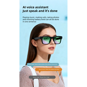 Lentes Inteligentes WK103 con IA, Cámara 1080P, Resistentes al Agua IP45, Control Táctil, Carga Magnética, Asistente de Voz con IA, Traducción en Tiempo Real, Realidad Aumentada - Product Image 2