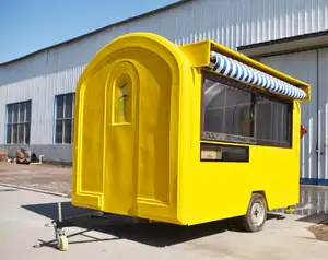 hot sale mobile coffee truck mobile food rechargeable ice cream cart For Sale