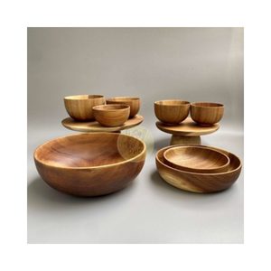 Tazón grande de madera tallado a mano Acacia Venta caliente buen precio - Product Image 1