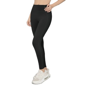 Novedad en Ropa Deportiva para Mujer, Leggings de Yoga Largos, Transpirables, de Alta Elasticidad, con Estampado Sólido y Efecto Fruncido, para Correr y Entrenar - Product Image 3