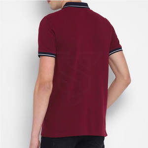 Polo pour homme de qualité supérieure, coupe ajustée, respirant, personnalisable, en coton/fibre de bambou, motif uni - Product Image 2