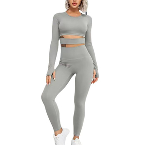 Conjuntos de yoga para mujer Sujetador deportivo de secado rápido con mallas de Yoga de cintura alta Ropa de entrenamiento deportivo Conjuntos de yoga para mujer - Product Image 1