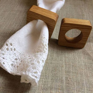 Rond de serviette en bois de qualité exportable pour porte-serviettes décoratif de forme ronde pour prix de gros décoratif de table et de mariage - Product Image 6