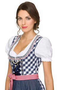 Vestido de mujer mixto de algodón y poliéster de alta calidad bordado de color rosa a medida Dirndl de embalaje privado para chicas alemanas - Product Image 3