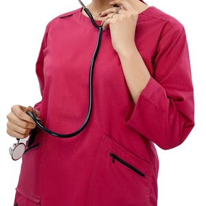 Tenues médicales d'été personnalisées de haute qualité pour hommes, en gros, avec poches, en tricot extensible pour médecins HI 2026 - Product Image 6