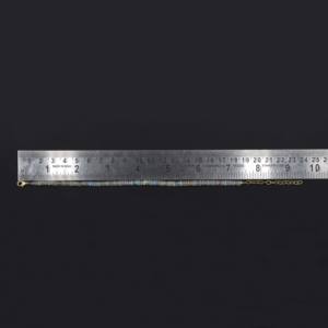 Pulsera de Cuentas Ajustable de Plata de Ley Chapada en Oro de 18K con Ópalo Etíope Facetado en Forma de Rondelle para Compromiso, Nacimiento en Octubre - Product Image 3