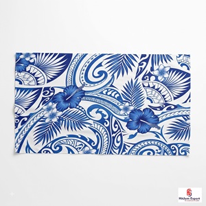 Pareo Hawaiano Polinesio, Sarong Floral, Pareo de Playa Ligero, Prenda Tropical para el Verano, Fabricante de Prendas Tejidas OEM ODM - Product Image 1