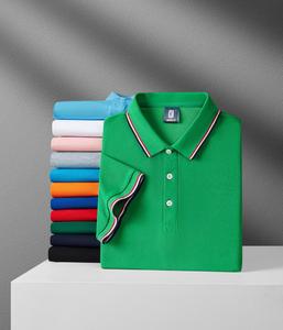 เสื้อโปโลของผู้ชายผ้าโพลีเอสเตอร์พิมพ์ลายปักโลโก้ออกแบบได้ตามต้องการ - Product Image 2