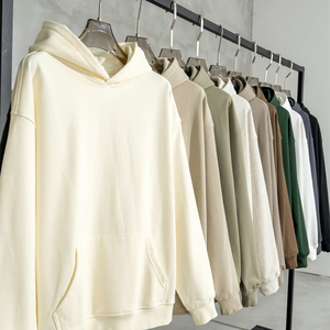 Vêtements de rue en relief personnalisé poids lourd tricoté coupe et coudre coton sweats à capuche surdimensionnés unisexe de haute qualité anti-rétrécissement sweats à capuche - Product Image 2