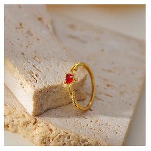 Venta al por mayor de joyería de moda para mujer, tamaño 5-10, anillos simples chapados en plata, anillo en forma de corazón para mujer, directo del fabricante indio - Product Image 4