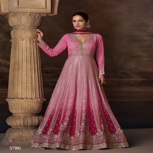 Increíble color real Georgette con bordado de lentejuelas Salwar Suit mujer fabricante de moda al precio más bajo - Product Image 1
