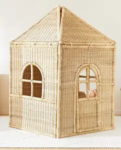 Выдающийся дизайн высококачественного дома из натурального ротанга, используется для украшения и изготовления игрушек для детей