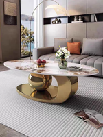 Meubles de maison de luxe Table basse en marbre Meubles de salon populaires Table basse