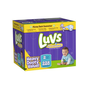 Pañales Luvs suaves y absorbentes para recién nacidos y niños pequeños de exportación - Product Image 2