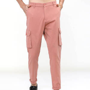 Pantalones cargo informales para hombre al por mayor cintura alta botón cierre de mosca ligero 100% algodón secado rápido invierno ropa deportiva recta - Product Image 1