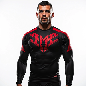 Rash Guard manga completa y corta para MMA y equipo de lucha personalizado con ajuste de compresión y diseño personalizado kimono de jiu jitsu - Product Image 6