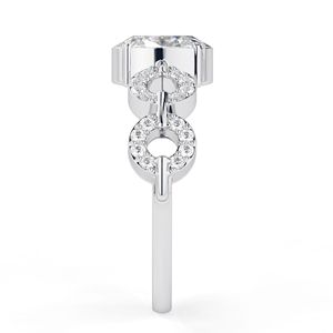 Bague de fiançailles de style unique en diamant taille ovale 2.00CT pour femme - Product Image 6