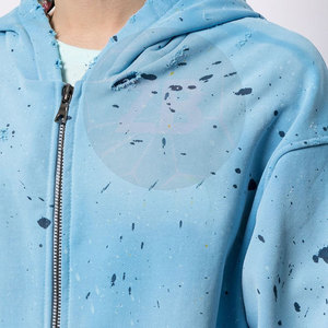 Sudadera con Capucha para Hombre, Estilo Casual, Diseño Desgastado, Invierno, Color Sólido, Ecológica, Transpirable, Algodón/Poliéster, Venta Caliente, Marca Privada - Product Image 5