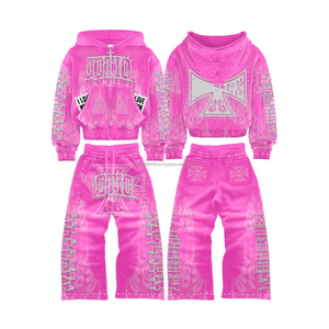 Conjunto Deportivo Personalizado con Apliques Bordados, Sudadera Corta con Cierre, Pantalones Deportivos y Shorts, Trajes Deportivos para Hombre - Product Image 1