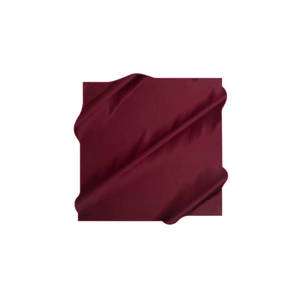 Pañuelo Cuadrado Liso de Seda Twill Color Borgoña - Product Image 1