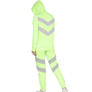 Conjunto Deportivo de Dos Piezas para Mujer, Ecológico, Informal, para Gimnasio, Fitness, Entrenamiento, Jogging, 100% Algodón, Traje Deportivo de Invierno, Diseño Liso - Product Image 4