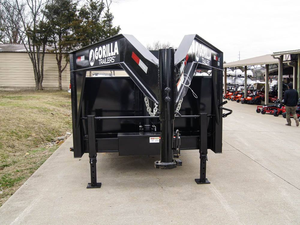 Remolque de volteo Gorilla 7x16 | Remolque volquete telescópico de cuello de cisne tipo I de 7x16 pies con lados de 3 pies, ejes dobles de 7000 lb y 14000 lb de peso total en marcha (GVWR) en venta - Product Image 2