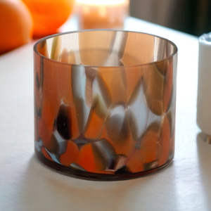 Iridescent Colorful Cylinder Glass Candle <b>Jars</b> Wholesale Christmas Decoration Trendy Holiday Decor Gift-Ready Candle Holders - Product Image 1