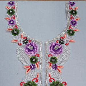 Patchs de col de cou brodés en polyester géométrique audacieux Style à coudre Streetwear pour vêtements pour améliorer vos vêtements - Product Image 1