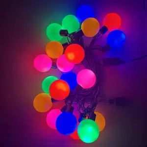 Lampu seri peri pernikahan luar ruangan dalam ruangan bersinar dekorasi pohon Natal baterai luces de LED navidad lampu tali