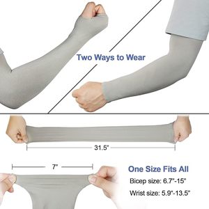 Manchons de bras rafraîchissants unisexes personnalisés, absorbant la transpiration et offrant une protection solaire pour la course à pied - Product Image 1