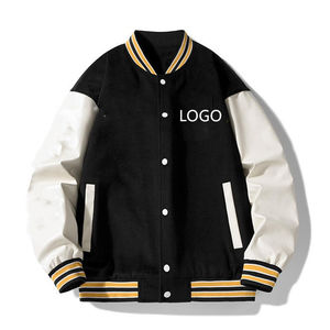 Dernière conception 2025 personnalisé hommes veste d'hiver support en gros nouvelles manches en cuir Baseball Letterman Varsity vestes personnalisées - Product Image 1