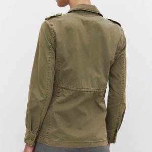 แจ็คเก็ตคาร์โก้ผู้หญิงคุณภาพสูงออกแบบพิเศษ เนื้อผ้าระบายอากาศ บุด้วยใยฝ้าย พร้อมพิมพ์โลโก้ตามสั่ง - Product Image 2