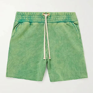 Latest <b>Men's</b> Acid Wash Tie Dye <b>Shorts</b> Custom Drawstring French Terry Cotton Fleece Jogger Distressed Casual Solid <b>Sweat</b> <b>Shorts</b> - Product Image 4