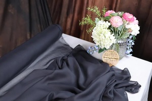 Tissu en mousseline de soie léger de qualité supérieure au mètre, finition mate douce, idéal pour la confection de robes de mariée, la décoration, les robes, l'habillement de voitures et de sacs, pour filles. - Product Image 4