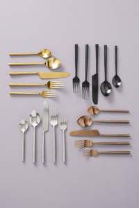 Ensemble de couverts au design élégant poli miroir en acier inoxydable de qualité supérieure cuillère fourchette couteau couverts à bon prix - Product Image 3