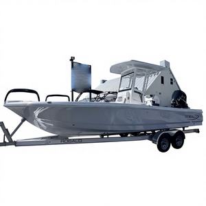 Bateau de pêche sportif de luxe puissant d'occasion 2024 avec console centrale, idéal pour les loisirs, les aventures en famille et les activités offshore, 24 pieds, avec remorque - Product Image 1