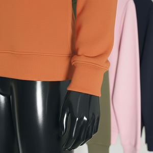 Sudadera Holgada con Cuello Redondo, Bordado Frontal Personalizado, de Poliéster, Algodón y Felpa, para Hombre y Mujer, Estilo Oversize con Hombros Caídos - Product Image 6