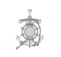 Nouveauté 2025 – Pendentif Croix Ancre en Argent Sterling 925, 31 mm, Sertissage Clos, Plaqué Or, Bijoux Fins, Style Personnalisé, Vente en Gros